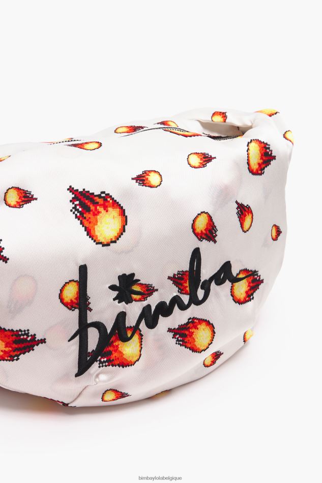 accessoires Bimba Y Lola sac seau en nylon imprimé feu HV4486120