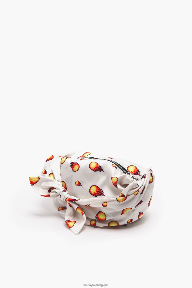 accessoires Bimba Y Lola sac seau en nylon imprimé feu HV4486120