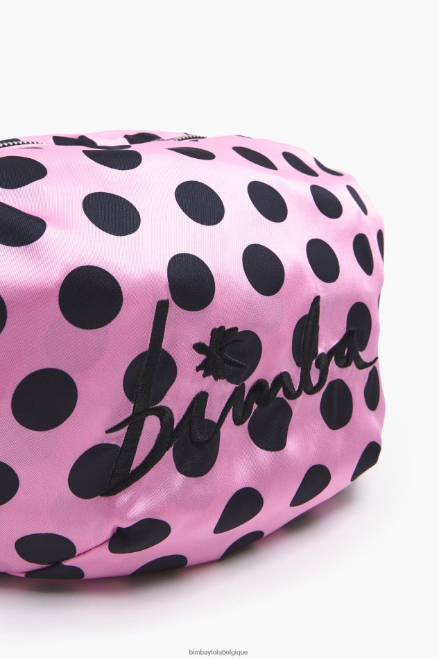 accessoires Bimba Y Lola sac seau en nylon à pois rose HV4486118