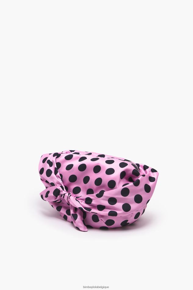 accessoires Bimba Y Lola sac seau en nylon à pois rose HV4486118