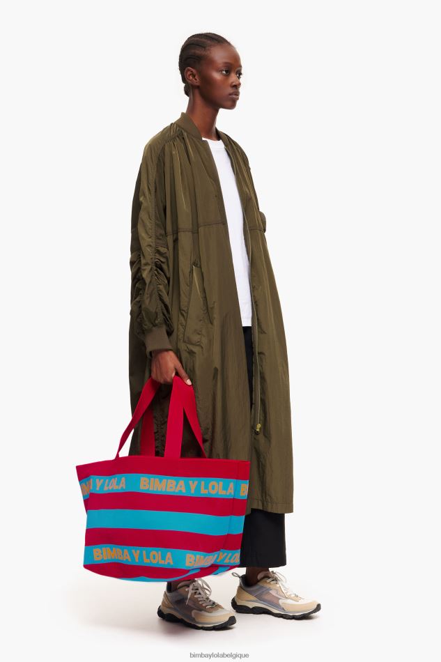 accessoires Bimba Y Lola sac shopping en maille rouge HV4486126