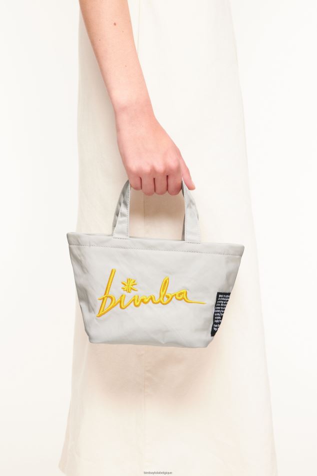 accessoires Bimba Y Lola mini sac trapèze en nylon gris glace HV4486158