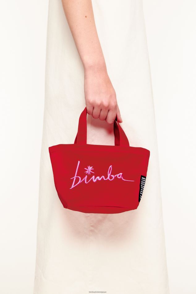 accessoires Bimba Y Lola mini sac trapèze en nylon rouge HV4486159