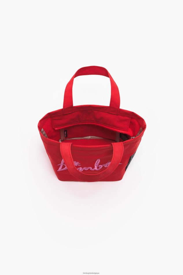 accessoires Bimba Y Lola mini sac trapèze en nylon rouge HV4486159