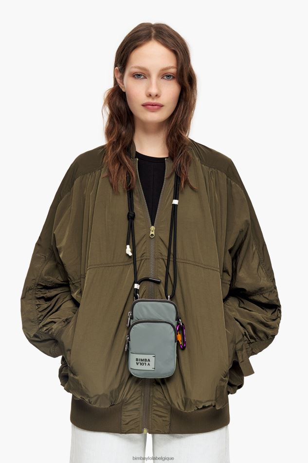 accessoires Bimba Y Lola petit sac en nylon bleu vert HV4486161