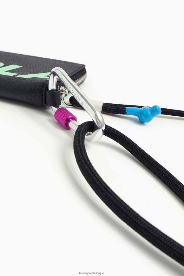 accessoires Bimba Y Lola pochette multifonction en cuir noir HV4486164