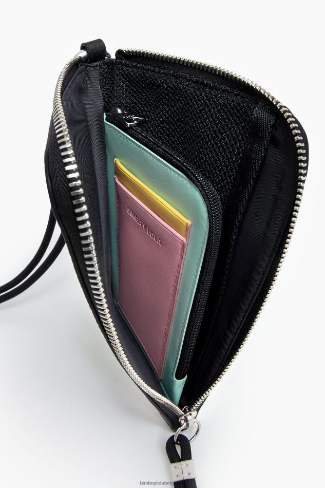 accessoires Bimba Y Lola pochette multifonction en cuir noir HV4486164