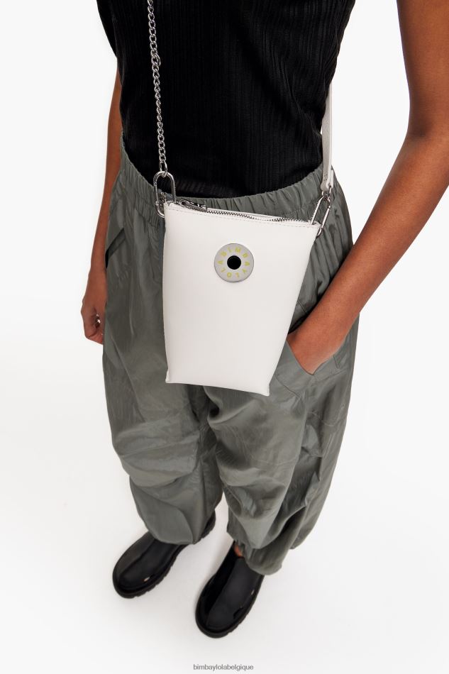 accessoires Bimba Y Lola sac à bandoulière en cuir blanc HV4486153