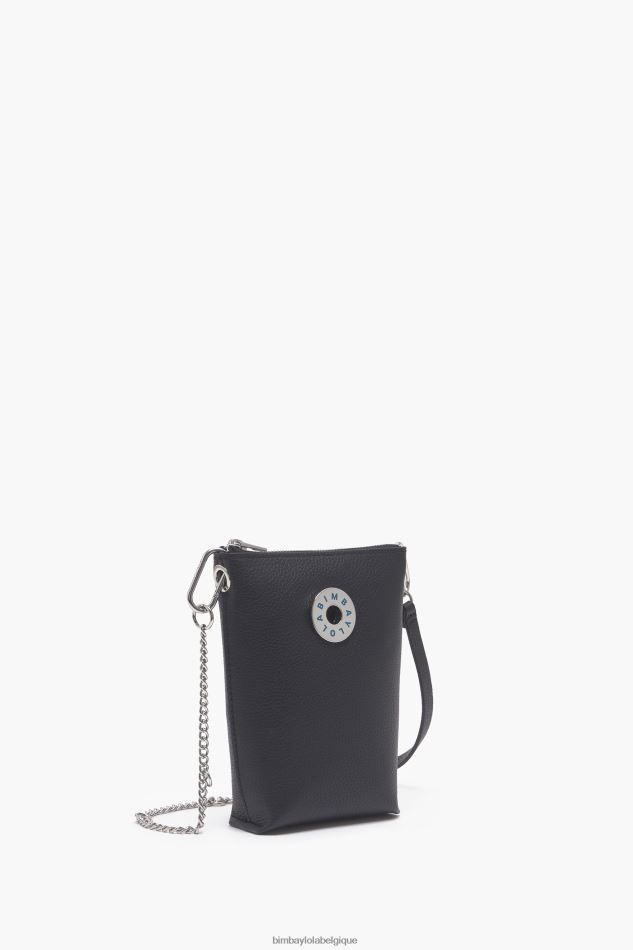 accessoires Bimba Y Lola sac à bandoulière en cuir noir HV4486151