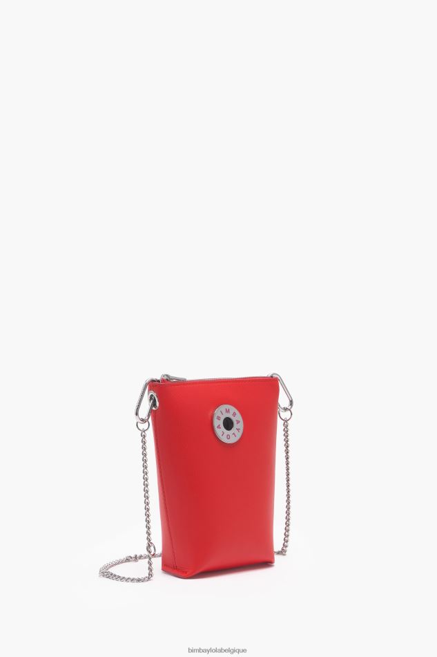 accessoires Bimba Y Lola sac à bandoulière en cuir rouge HV4486150