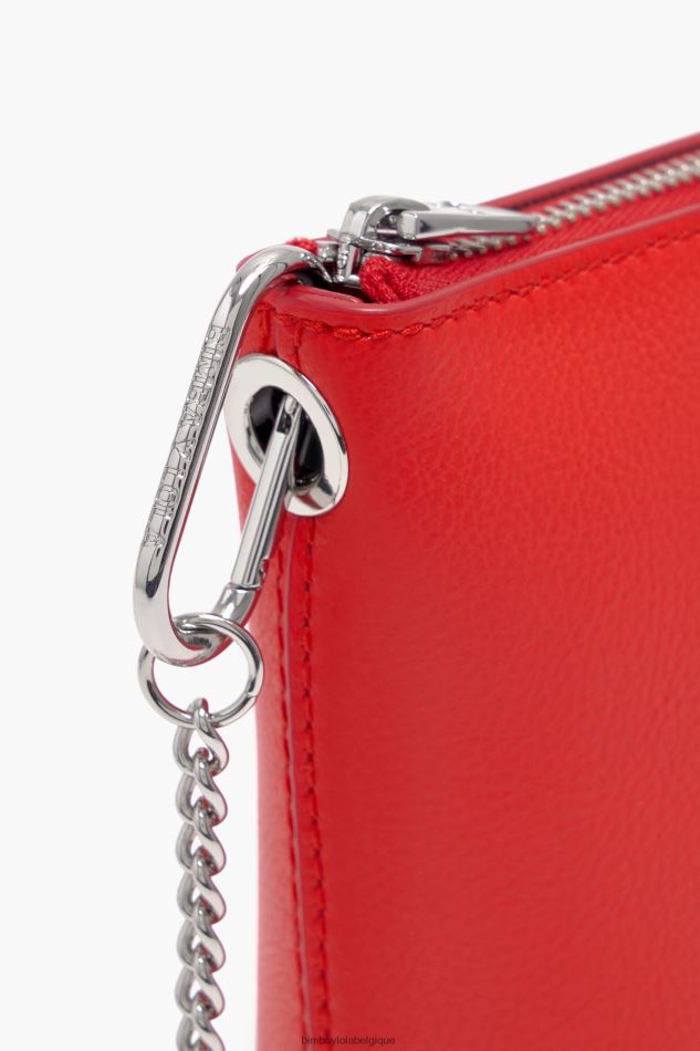 accessoires Bimba Y Lola sac à bandoulière en cuir rouge HV4486150