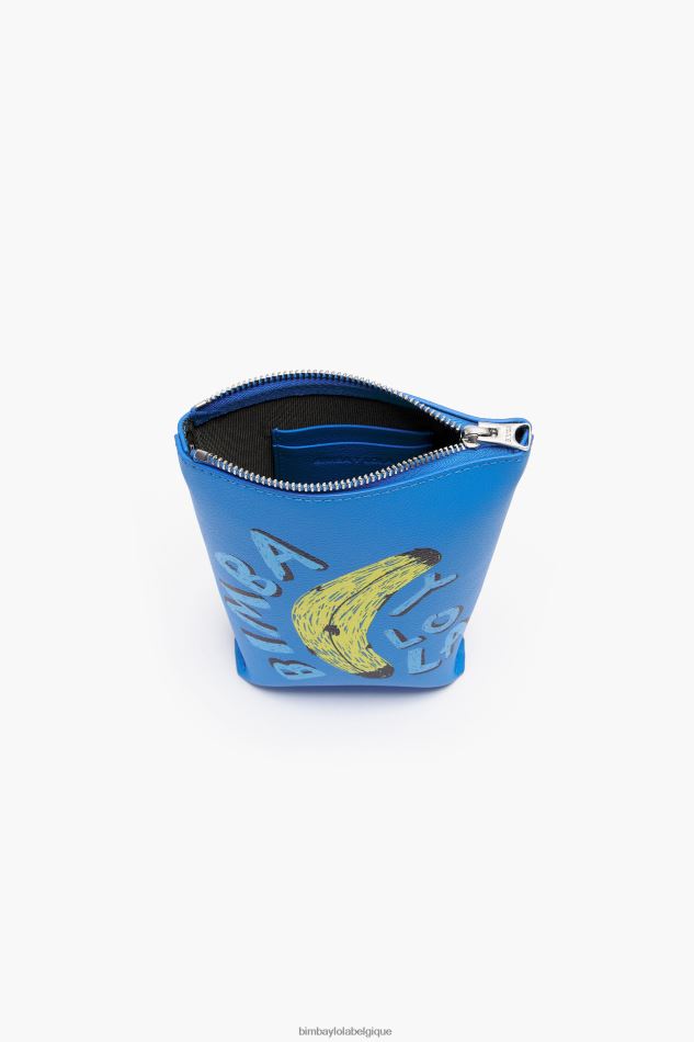 accessoires Bimba Y Lola sac à bandoulière à imprimé banane byl bleu HV4486152
