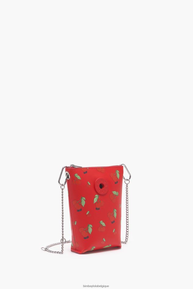 accessoires Bimba Y Lola sac à bandoulière à imprimé cerises rouge HV4486149