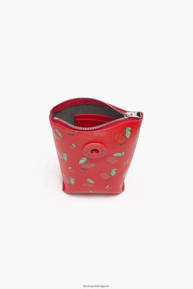 accessoires Bimba Y Lola sac à bandoulière à imprimé cerises rouge HV4486149