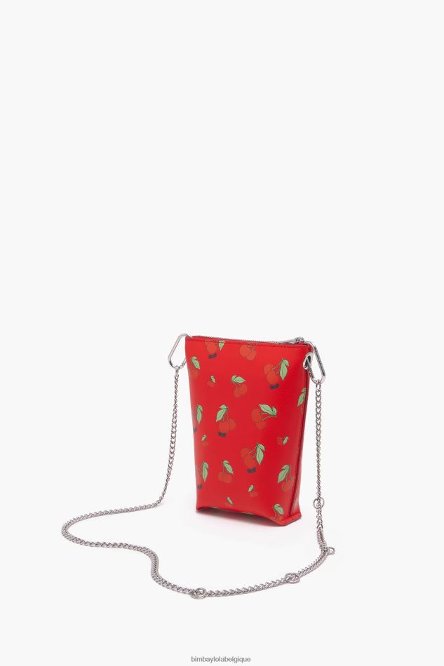 accessoires Bimba Y Lola sac à bandoulière à imprimé cerises rouge HV4486149