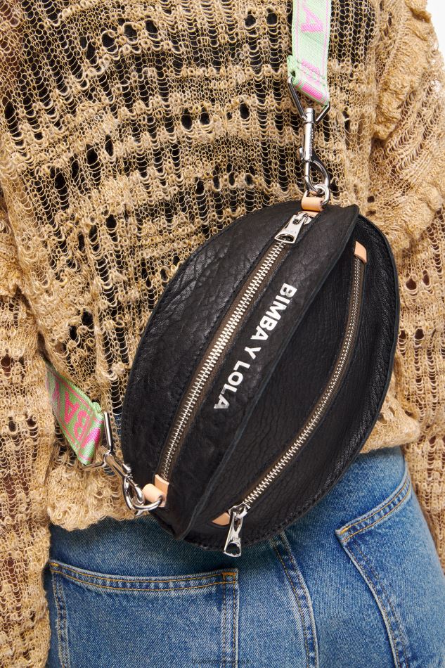 accessoires Bimba Y Lola pelote en cuir noir HV44862