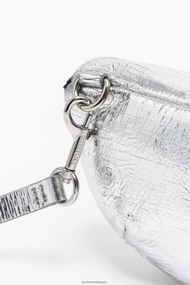 accessoires Bimba Y Lola sac banane de poche en cuir argent HV4486172
