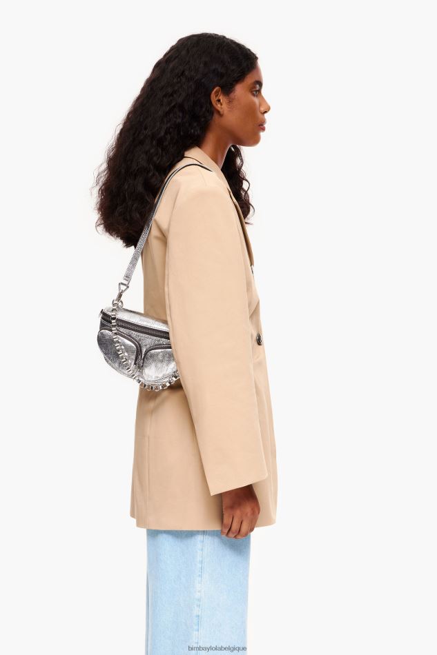 accessoires Bimba Y Lola sac banane de poche en cuir argent HV448623