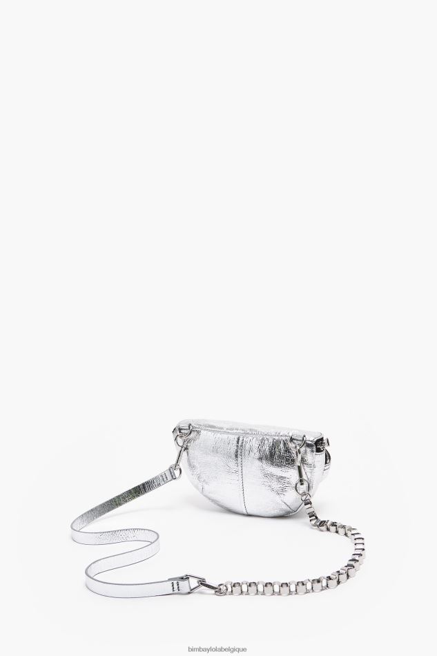 accessoires Bimba Y Lola sac banane de poche en cuir argent HV448623