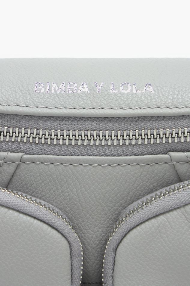 accessoires Bimba Y Lola sac banane de poche en cuir gris HV448615