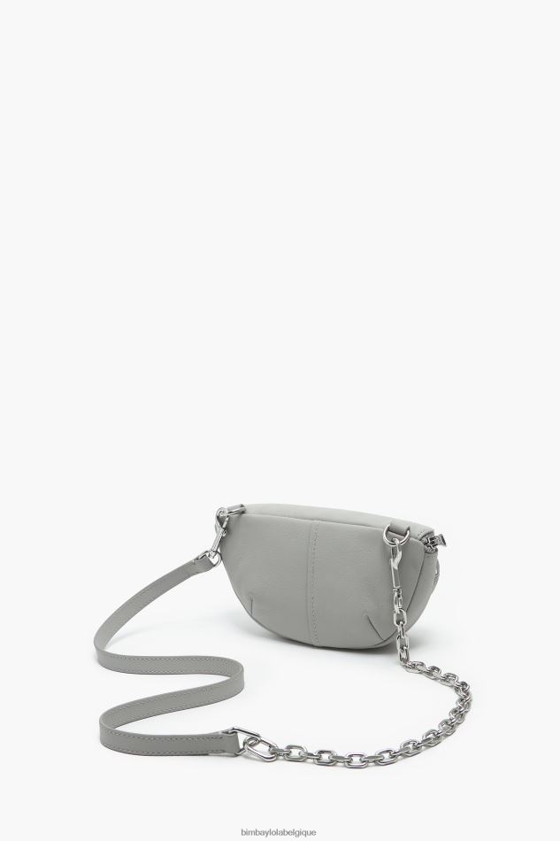 accessoires Bimba Y Lola sac banane de poche en cuir gris HV448615