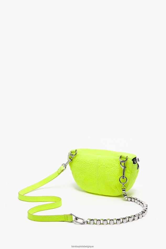 accessoires Bimba Y Lola sac banane de poche en cuir jaune HV4486169