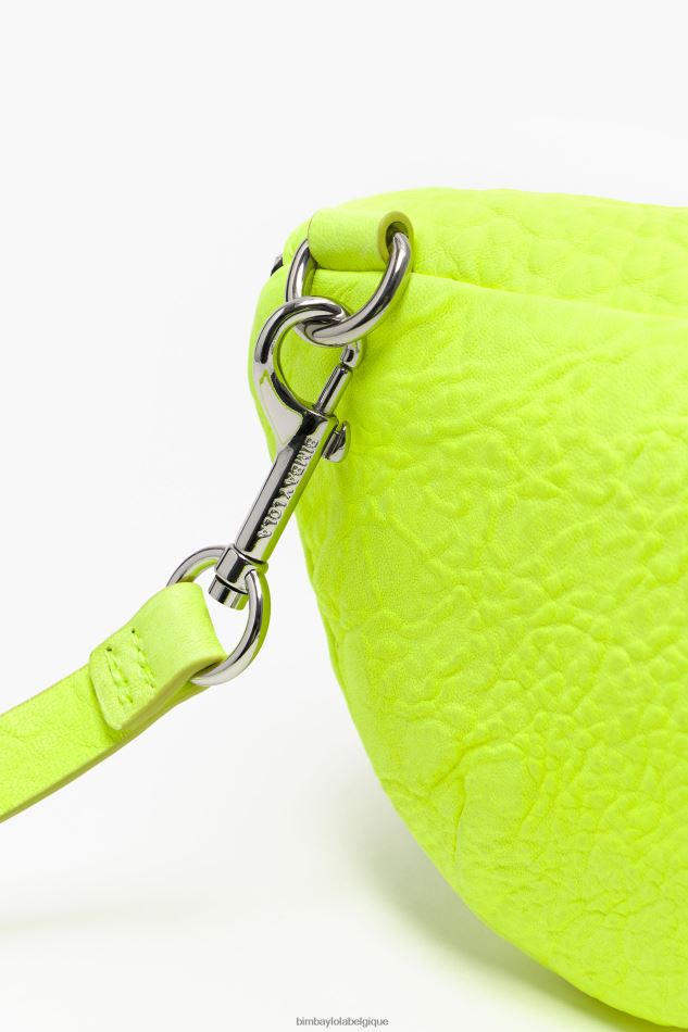 accessoires Bimba Y Lola sac banane de poche en cuir jaune HV448622