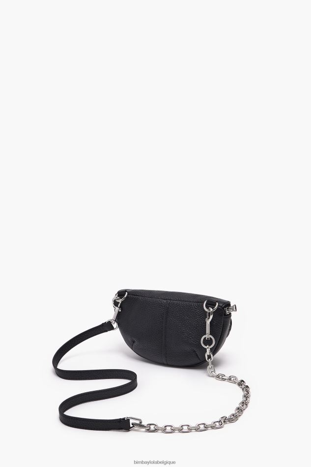 accessoires Bimba Y Lola sac banane de poche en cuir noir HV448614