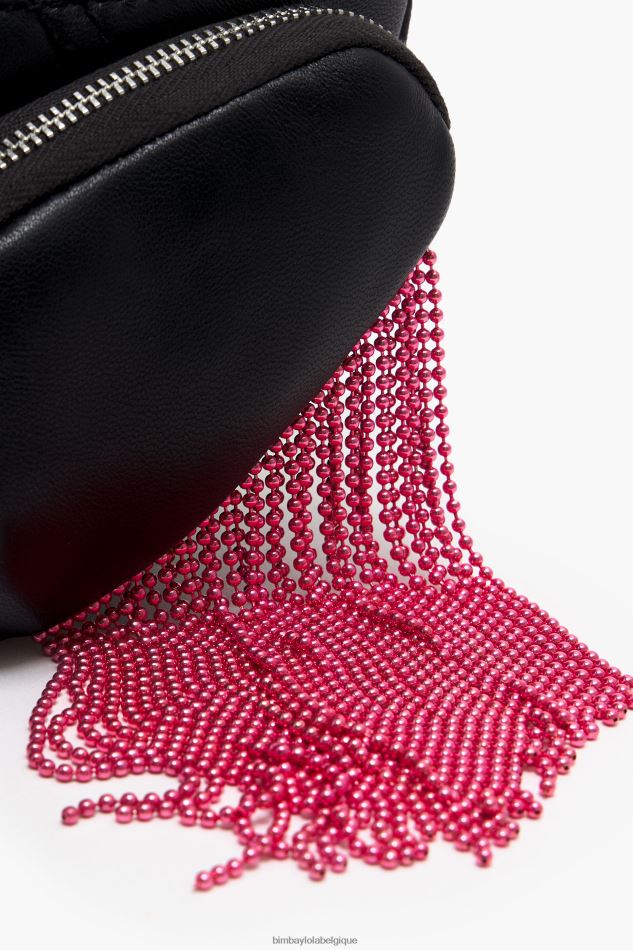 accessoires Bimba Y Lola sac banane de poche en cuir noir HV4486170