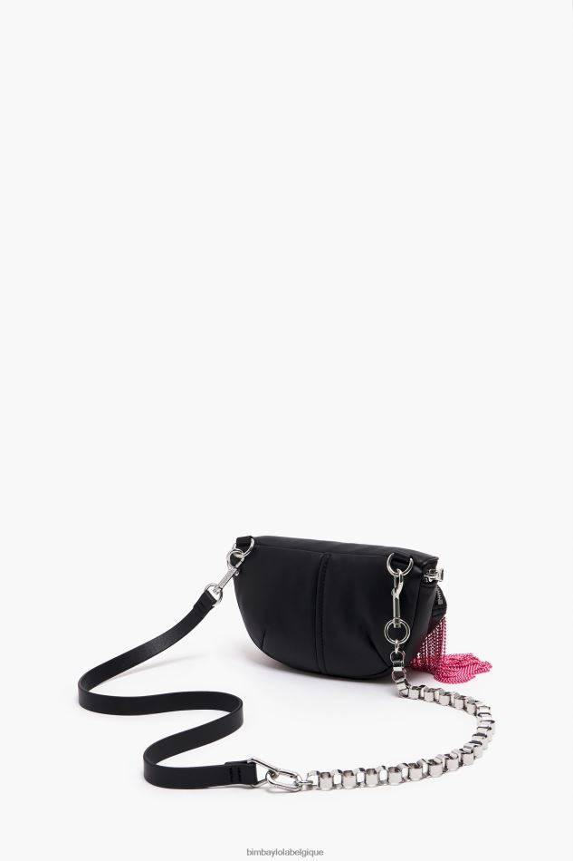 accessoires Bimba Y Lola sac banane de poche en cuir noir HV4486170