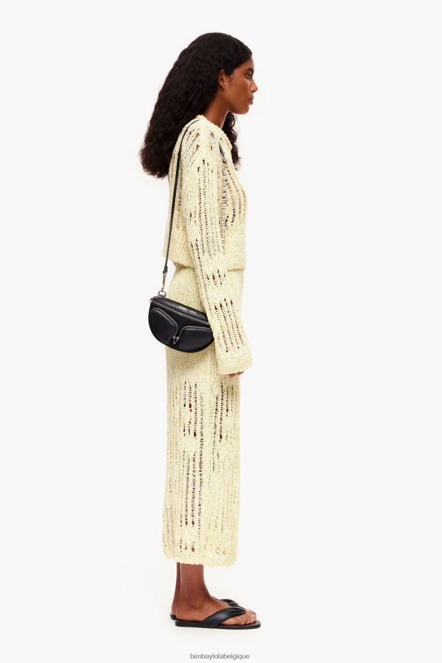 accessoires Bimba Y Lola sac banane de poche en cuir noir HV4486171