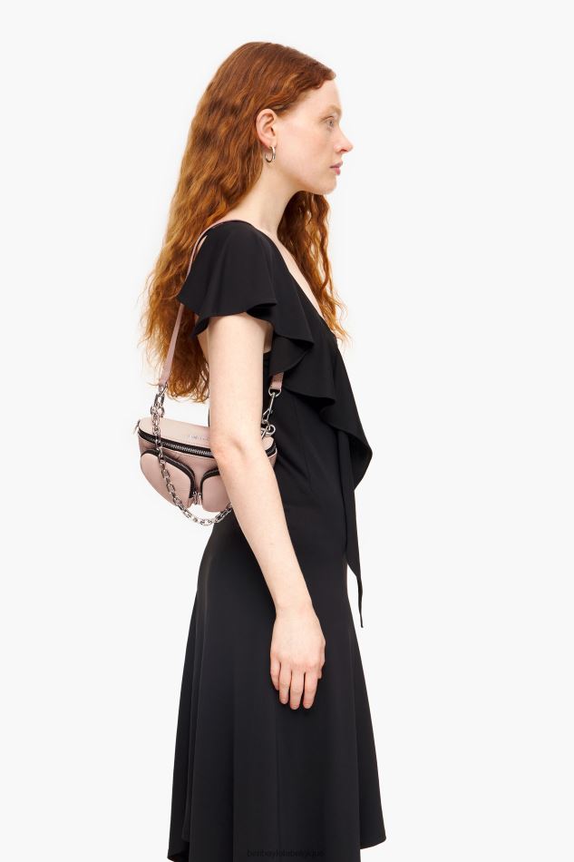 accessoires Bimba Y Lola sac banane de poche en cuir rose HV448616