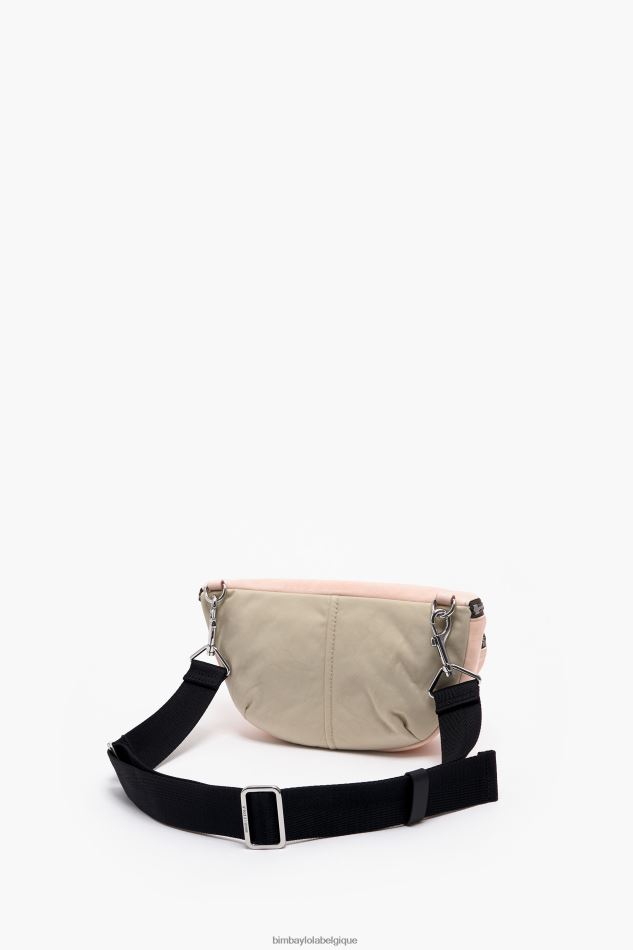 accessoires Bimba Y Lola sac banane de poche en cuir rose HV448618