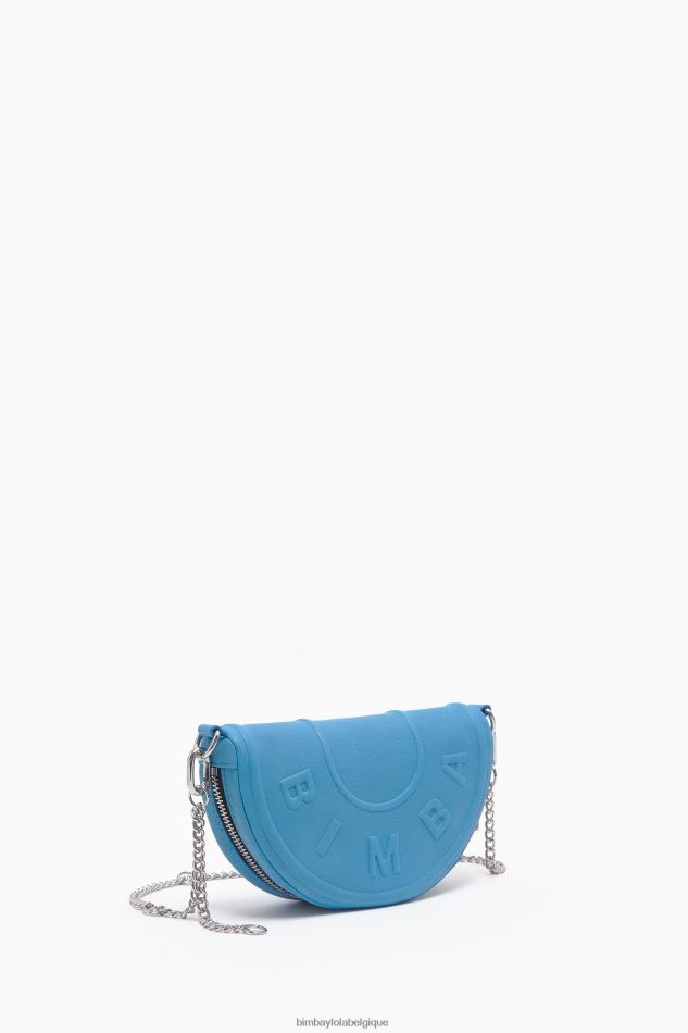 accessoires Bimba Y Lola sac à bandoulière chimo en cuir bleu HV448665