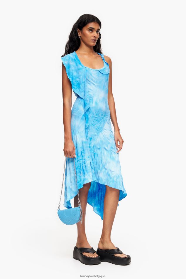 accessoires Bimba Y Lola sac à bandoulière chimo en cuir bleu HV448665