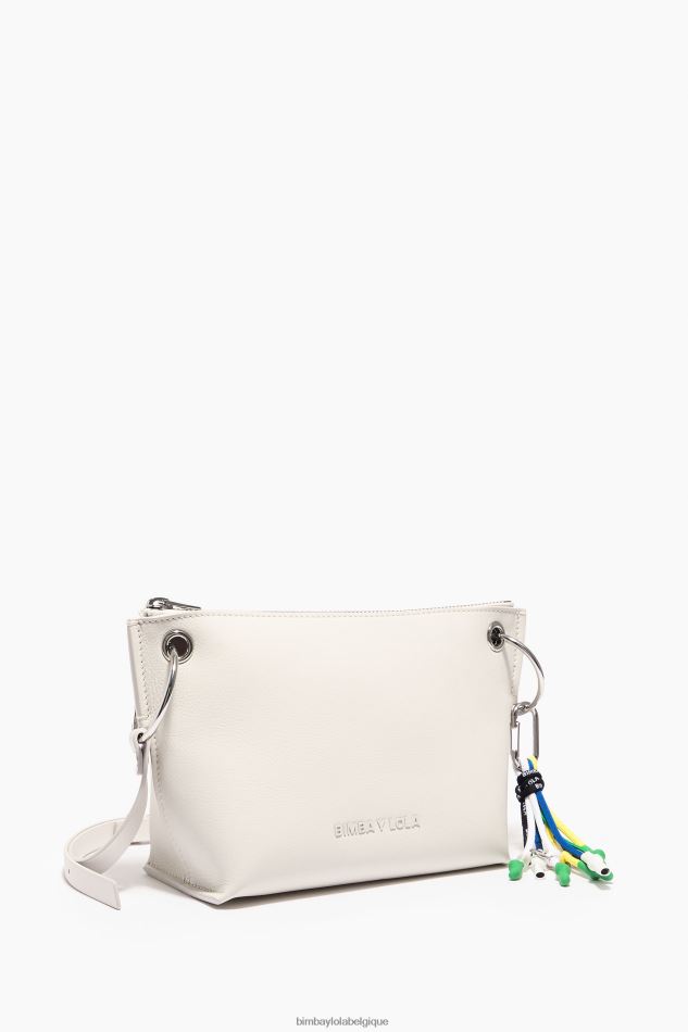 accessoires Bimba Y Lola sac à bandoulière en cuir blanc HV448642