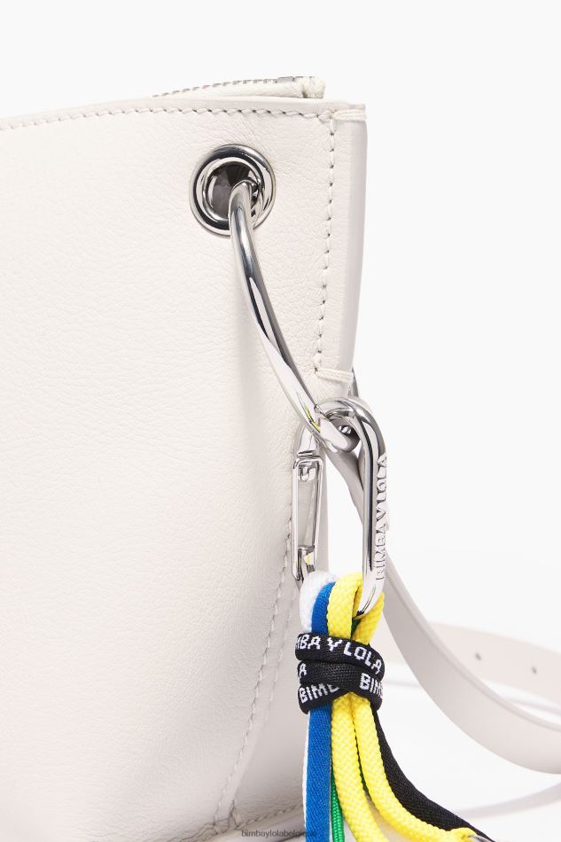 accessoires Bimba Y Lola sac à bandoulière en cuir blanc HV448642