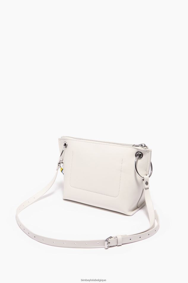 accessoires Bimba Y Lola sac à bandoulière en cuir blanc HV448642