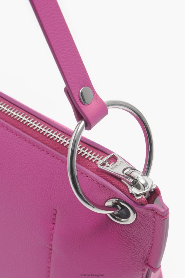 accessoires Bimba Y Lola sac à bandoulière en cuir fuchsia HV448641