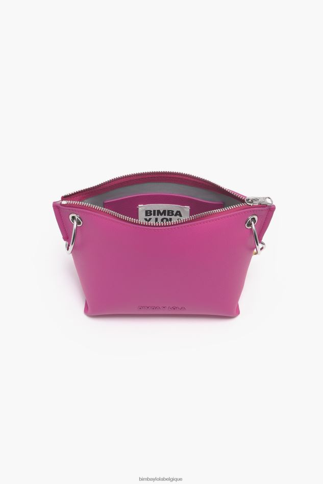 accessoires Bimba Y Lola sac à bandoulière en cuir fuchsia HV448641