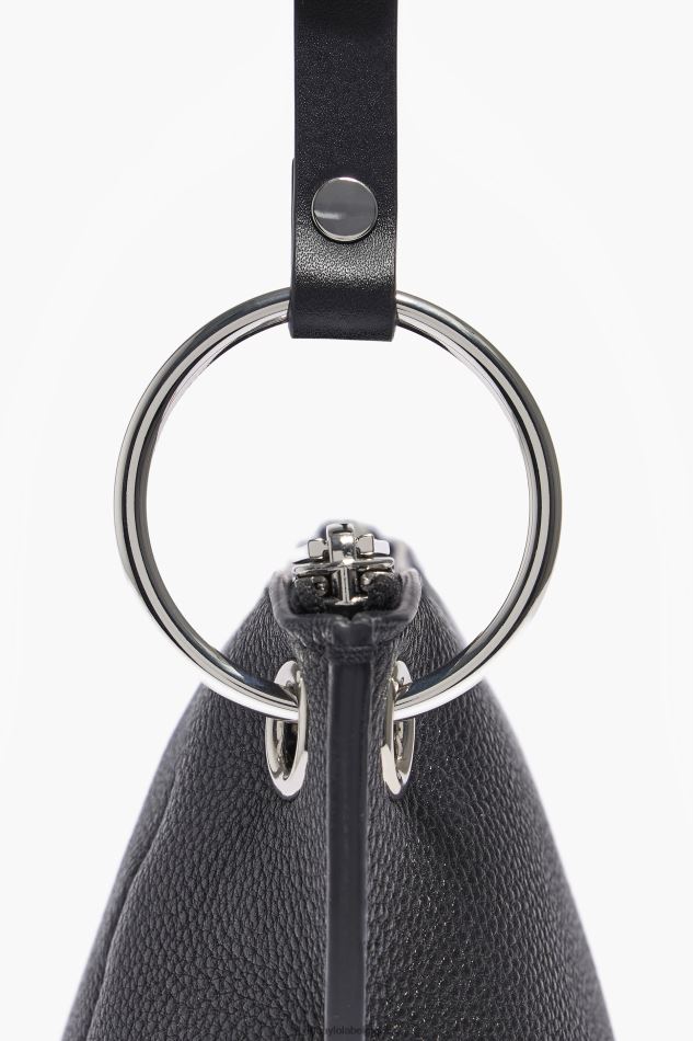 accessoires Bimba Y Lola sac à bandoulière en cuir noir HV448643