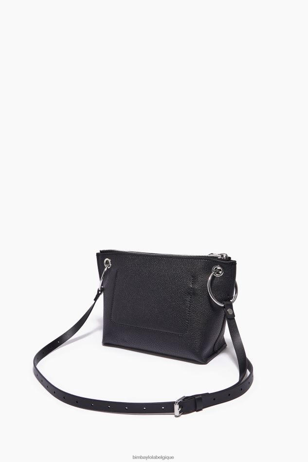 accessoires Bimba Y Lola sac à bandoulière en cuir noir HV448643