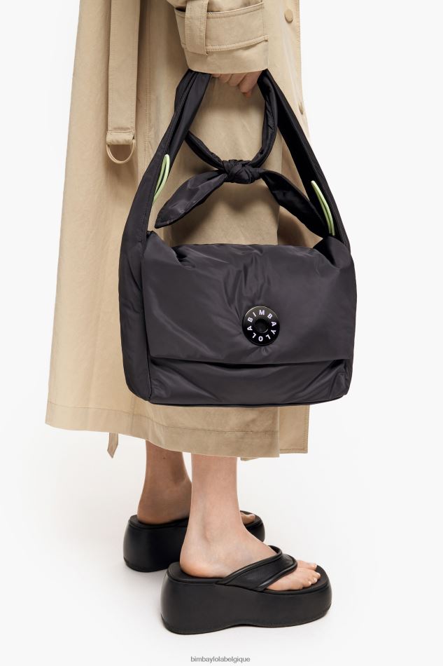 accessoires Bimba Y Lola sac à bandoulière en nylon anthracite HV448694