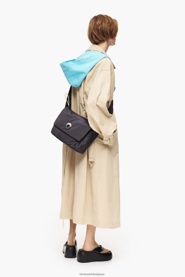 accessoires Bimba Y Lola sac à bandoulière en nylon anthracite HV448694