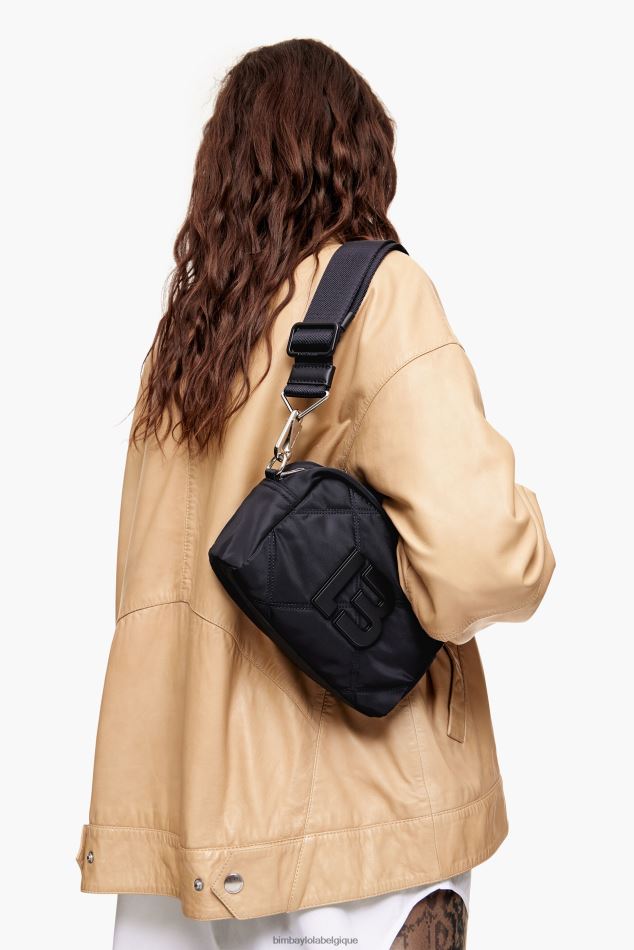 accessoires Bimba Y Lola sac à bandoulière en nylon matelassé noir HV4486112