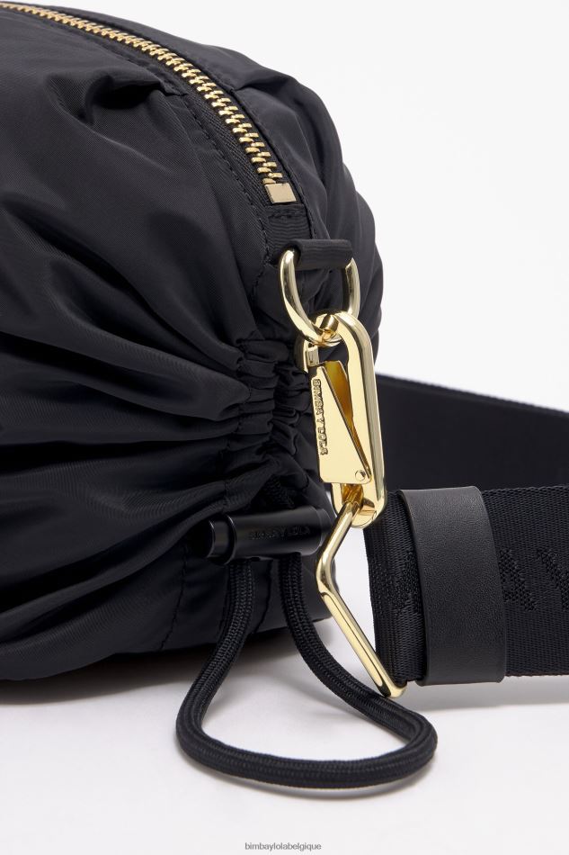 accessoires Bimba Y Lola sac bandoulière froncé en nylon noir HV448690