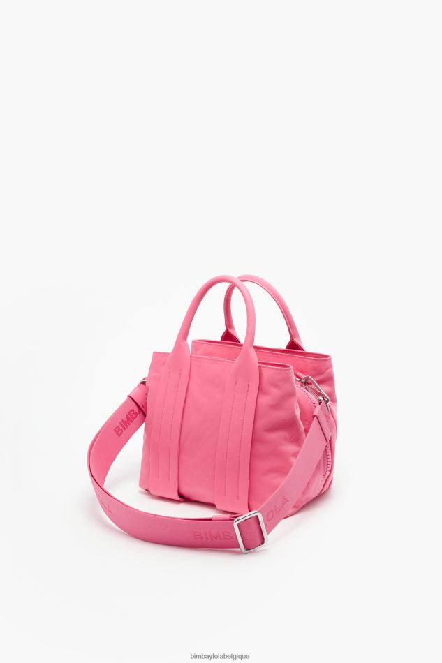 accessoires Bimba Y Lola sac fourre-tout en nylon rose HV448673