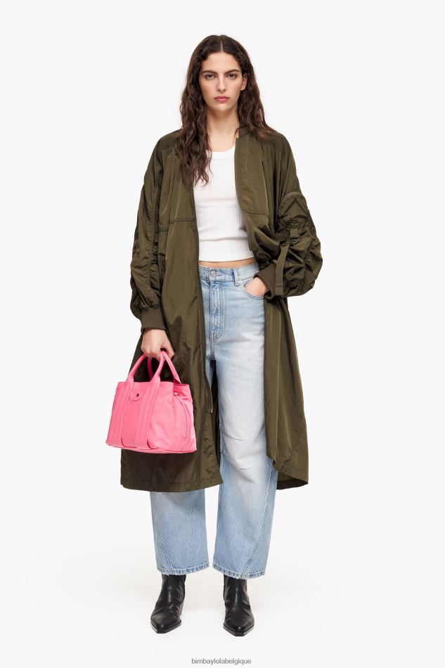 accessoires Bimba Y Lola sac fourre-tout en nylon rose HV448673