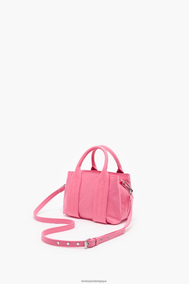 accessoires Bimba Y Lola sac fourre-tout en nylon rose HV448678
