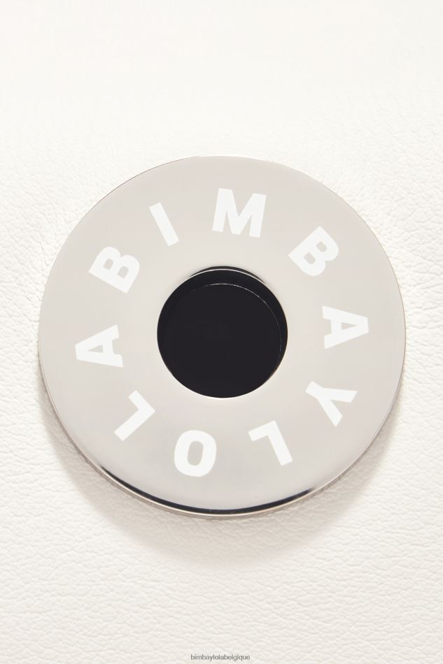 accessoires Bimba Y Lola sac hobo en cuir blanc HV448653